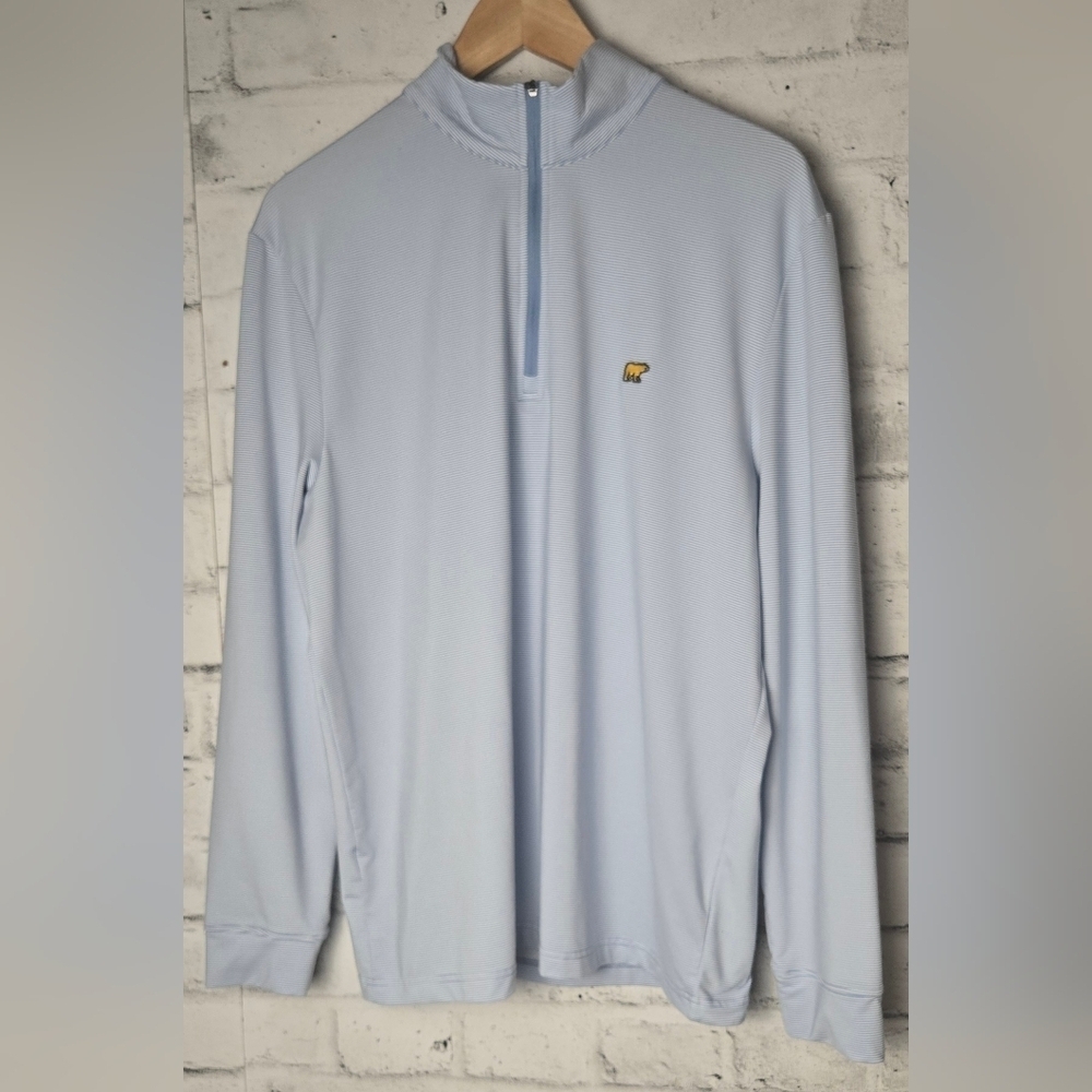 Jack Nicklaus Golf 1 4 Zip Performance Pullover Blue Men Medium